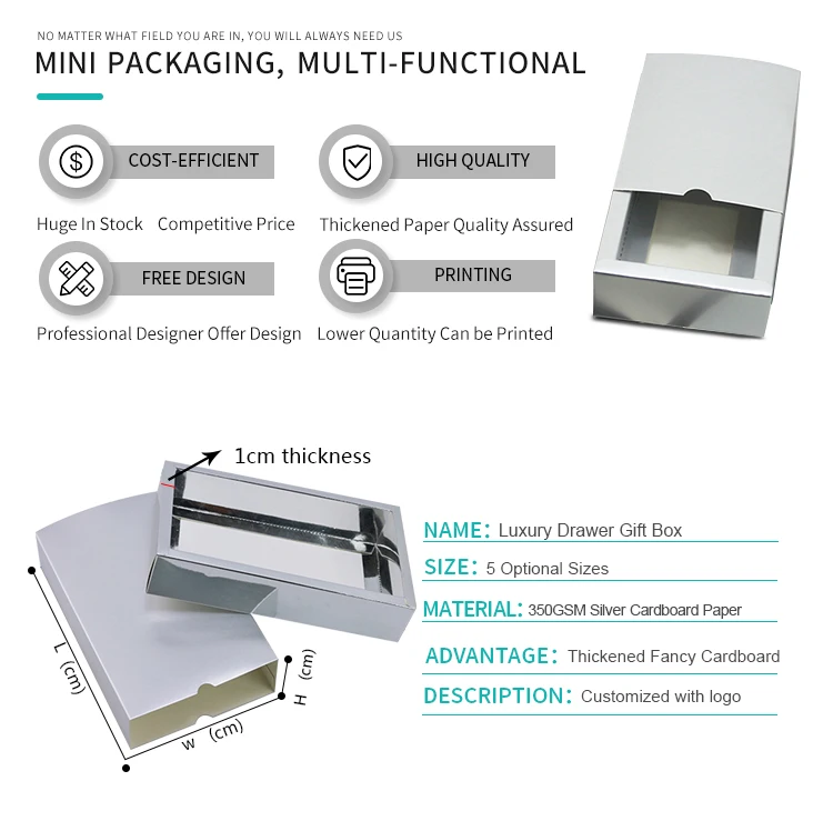 2silver drawer box