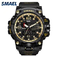 

Men Military Watch 50m Waterproof Wristwatch LED Quartz Clock Sport Watch Male relogio masculino 1545 Sport smeal Watch Men