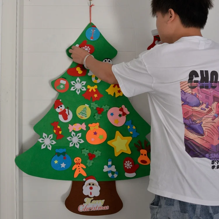 

Premium newly designed large Kids diy felt christmas tree for indoor xmas home decoration