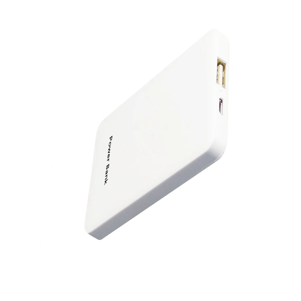 

Super Slim Ultra-Portable 2000mAh Wallet Pocket Power Bank Credit Card Battery Charger, White(support customize)