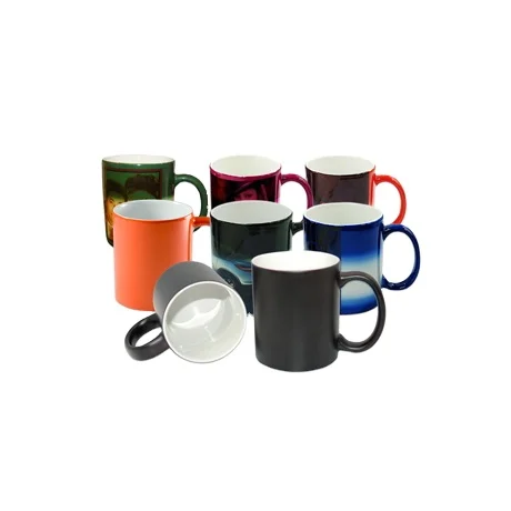 

Factory cheap ceramic 11oz wholesale cups to sublimation magic mug change color sublimation blanks mugs ceramic cup, Black, blue, red