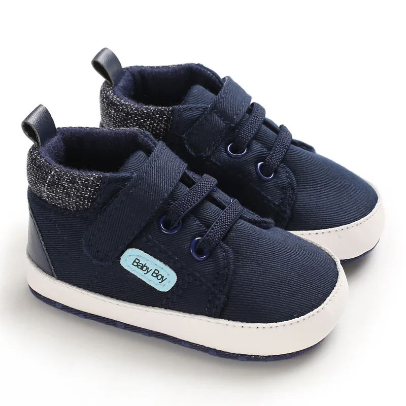 

Lace up Cotton Soft Sole Casual Newborn SportToddler Modern Baby Boy Shoes