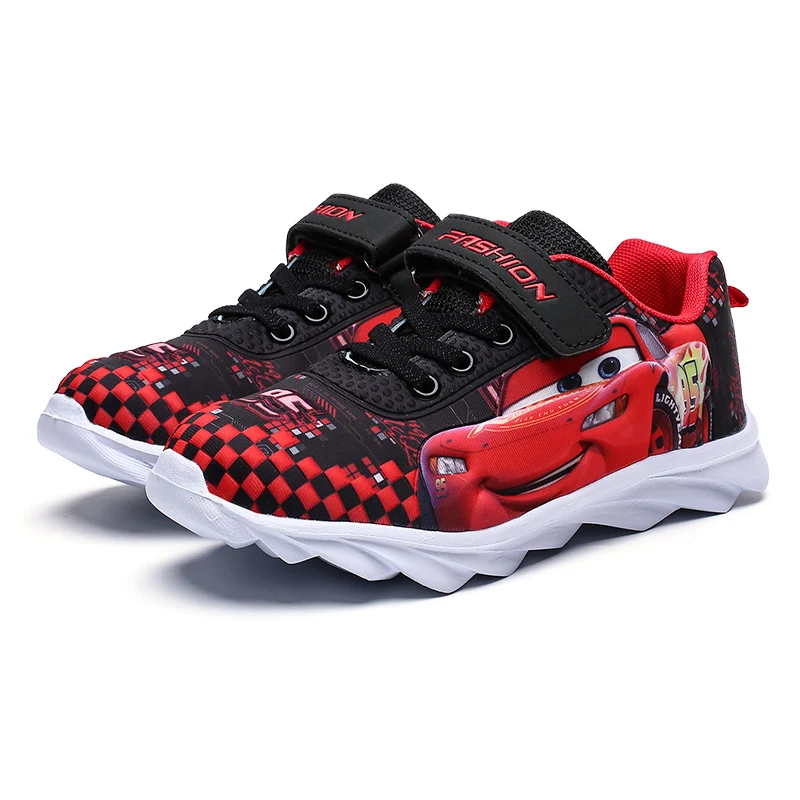 

Kids Fashion Sneakers Child Breathable Student Sports red car cartoon Shoes