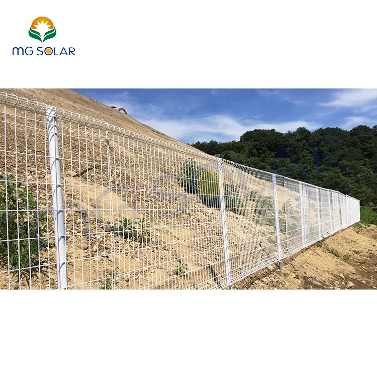 

China fence manufacture for galvanized steel mesh fence panel with cheap prices, Silver