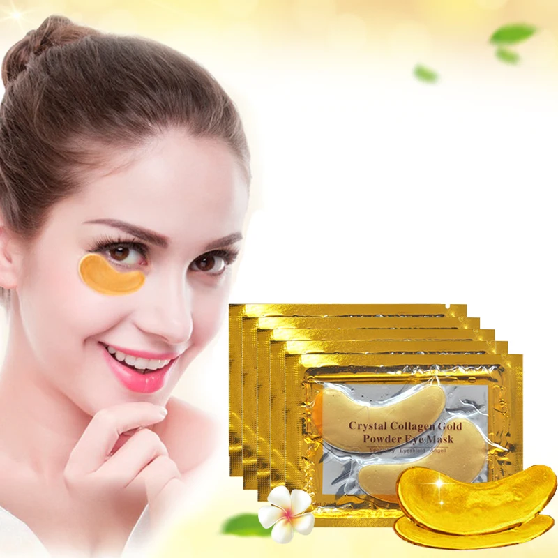 

Private Label Sheet Crystal Gel Eye Mask Under Eye 24k Gold Hydrogel Collagen Dark Circle Eye Patches, Customized color