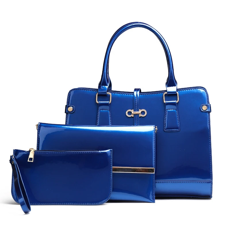 

3 piece handbag set pu handbag set hand bag set