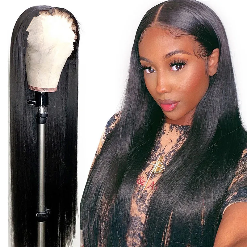 

Lace Front Wig Straight Lace Front Human Hair Wigs Inch Long Human Hair Wig Frontal Pre Plucked 150% Full Hair Long Straight