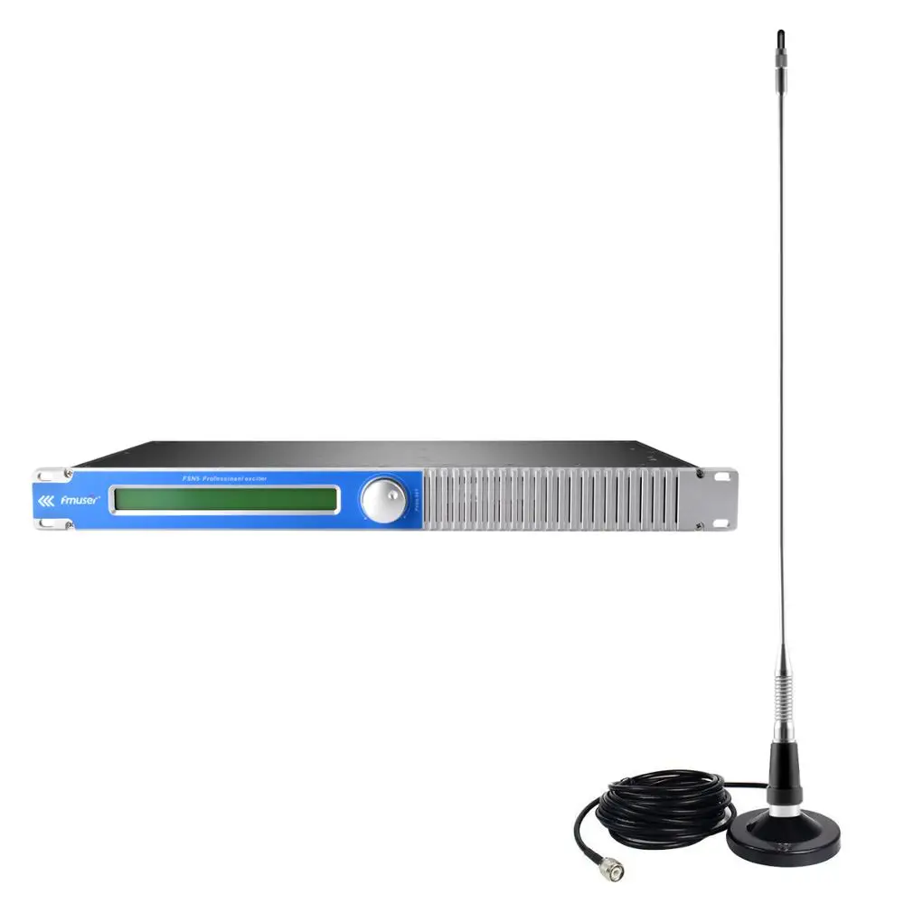 

150W 150Watt FM Broadcast Radio Transmitter+ CA200 Car Antenna + 20M feeder Cable for Radio Station Church FMT-150L Movies