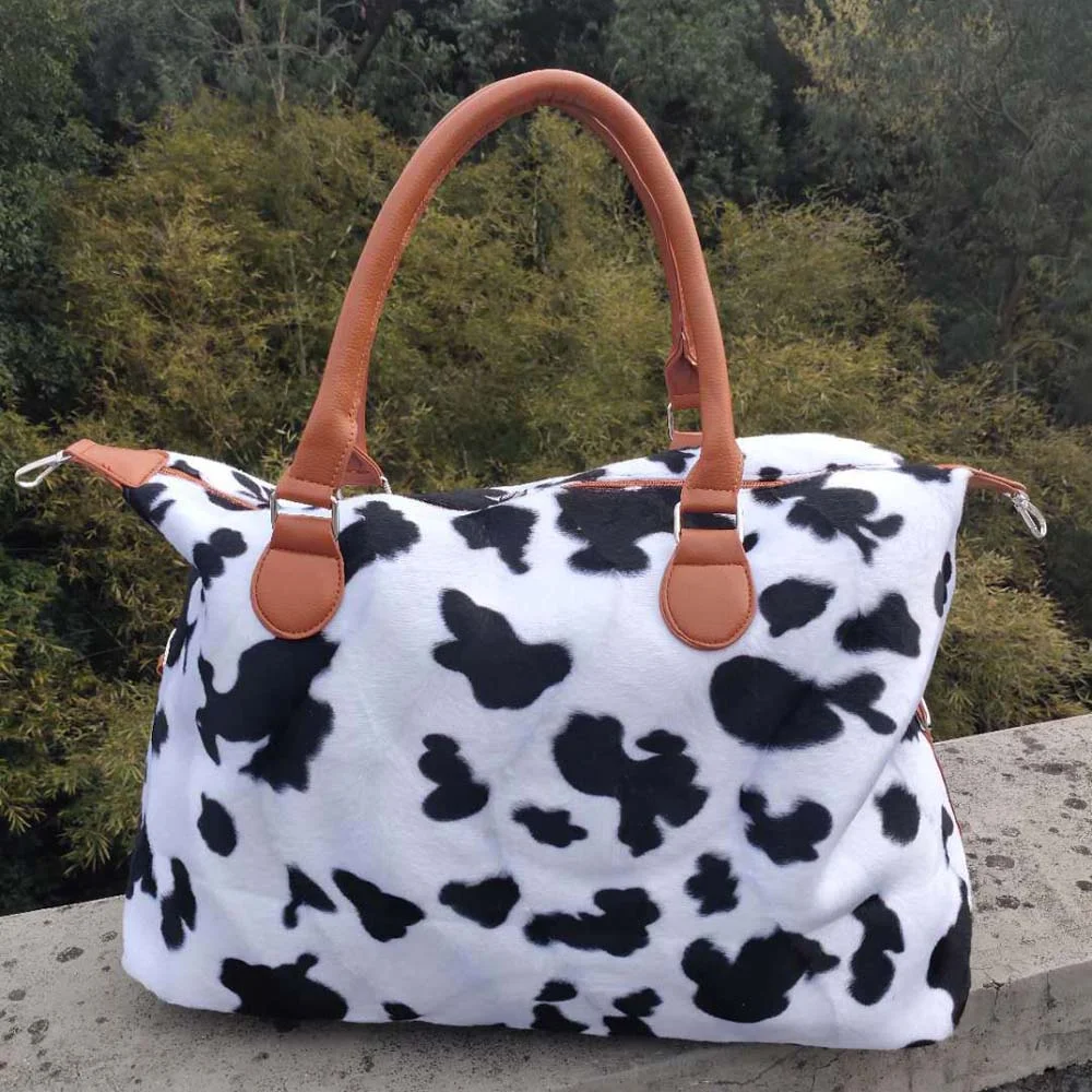 

Wholesale Cow Hide Travel Bags Fannal Leopard Duffel Bags dom1001610 Customized cow Print Weekend Duffle Bags