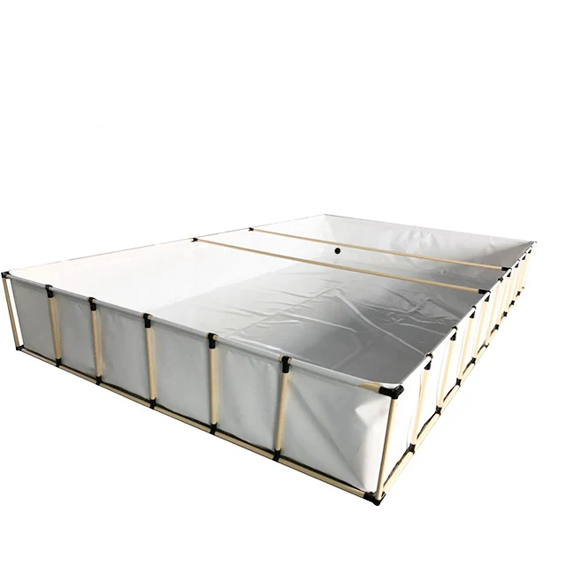 

2020 top sell flexitank foldable galvanized steel fish tank farming for sell, Blue/dark blue/green/dark green/grey/white/custom optional