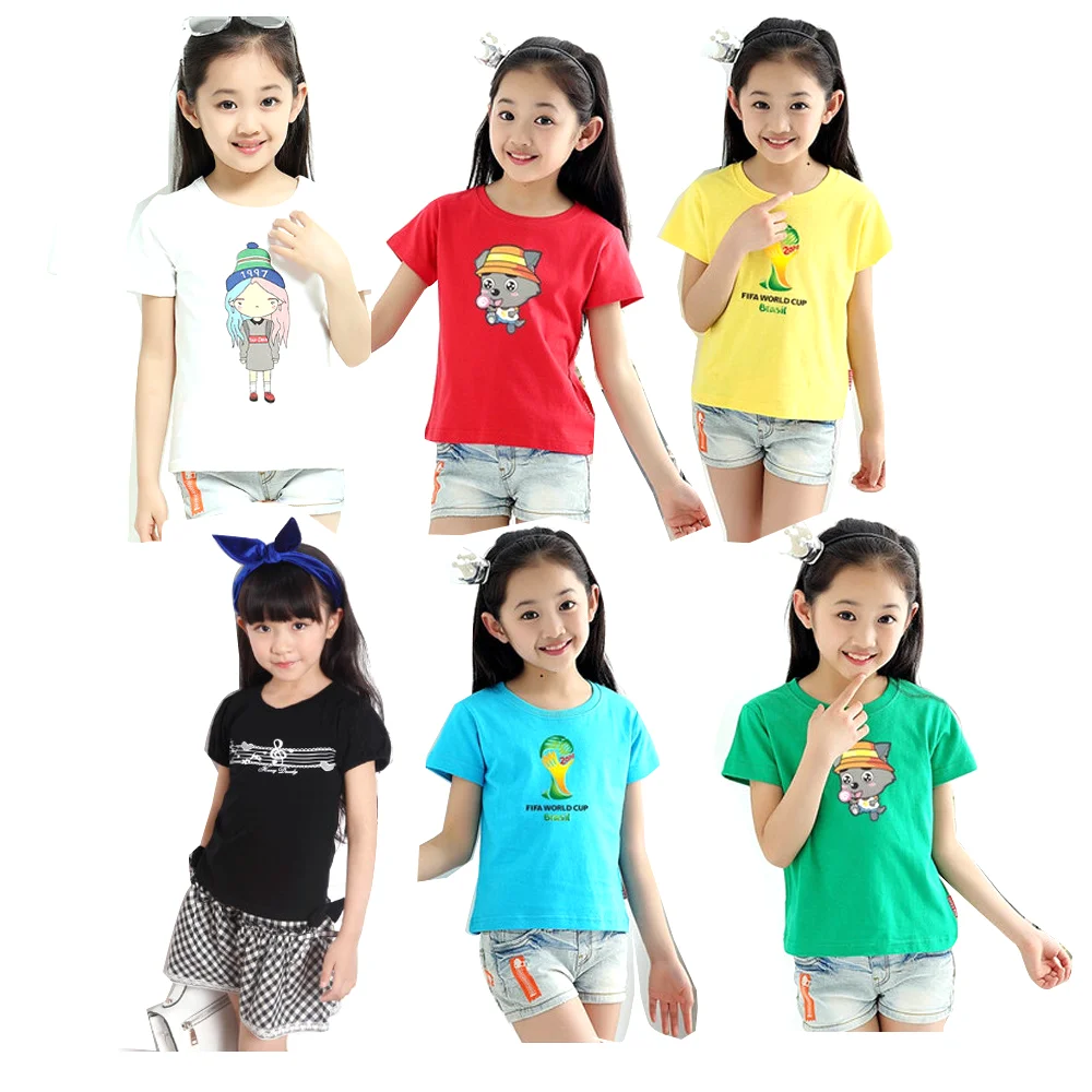

Mix style summer children's short-sleeved T-shirts Stock kids summer cotton T shirt, Mix color
