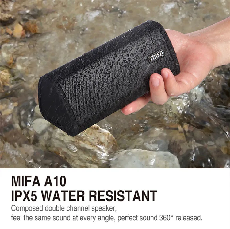 MIFA A10 wireless 10W Portable Outdoor Column Wireless Hifi Soundbar T&G Speaker with USB and TF Card - ANKUX.COM