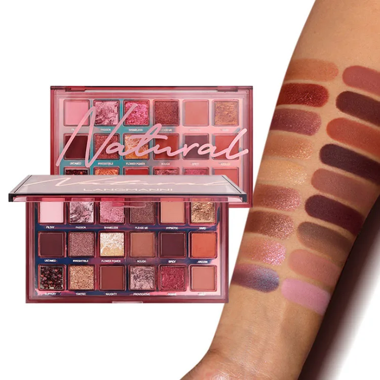 

LANGMANNI Best Selling Glitter Matte Shimmer Powder Long Lasting 18 Colors Eye shadow Palette