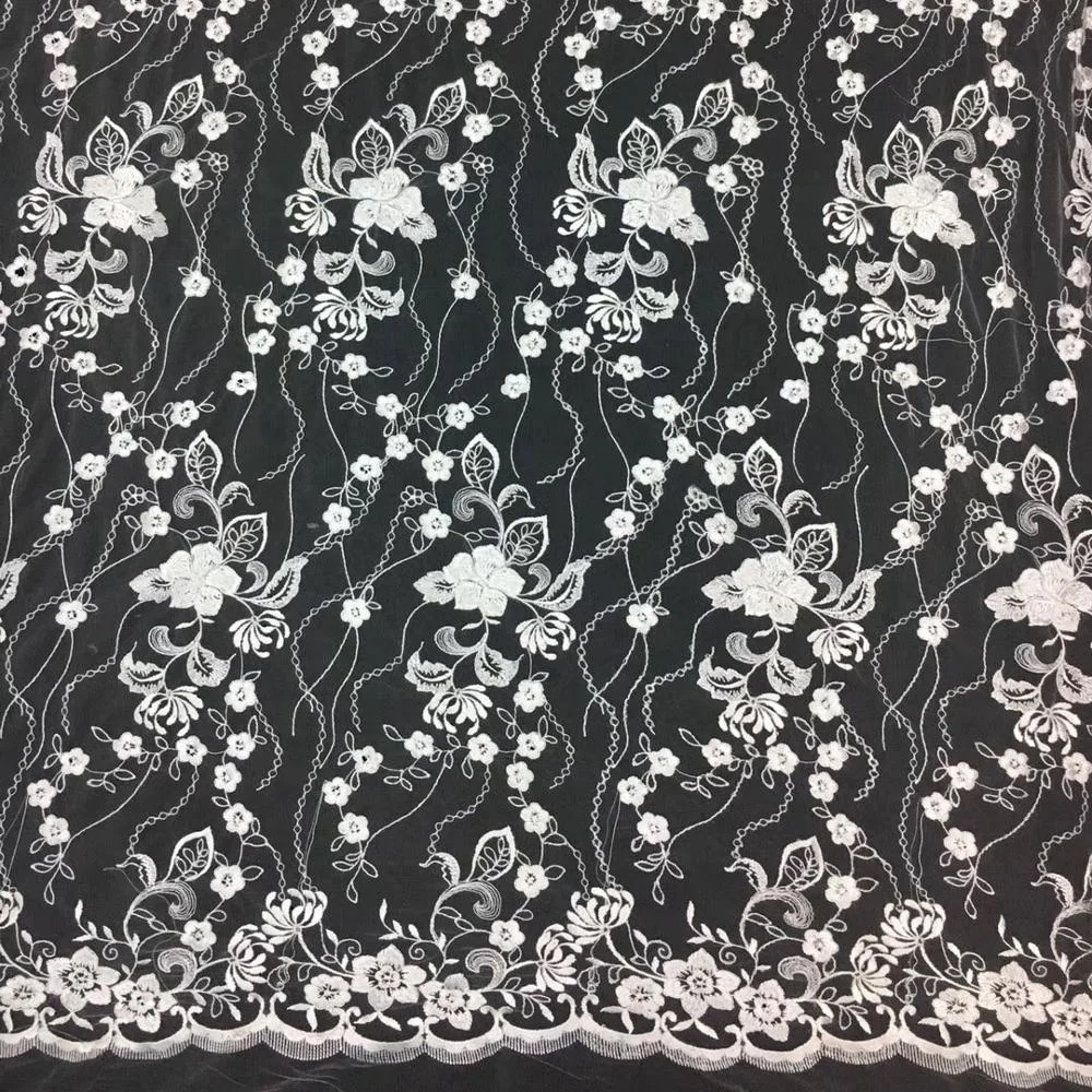 

Pretty bridal embroidered indonesia lace fabric for women wedding, Accept customized color