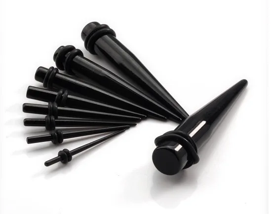 

Gattara Hot Sale Multi-size Mixed Acrylic Fluorescent Solid Color Candy Color Pointed Cone Ear Pinna, Gold