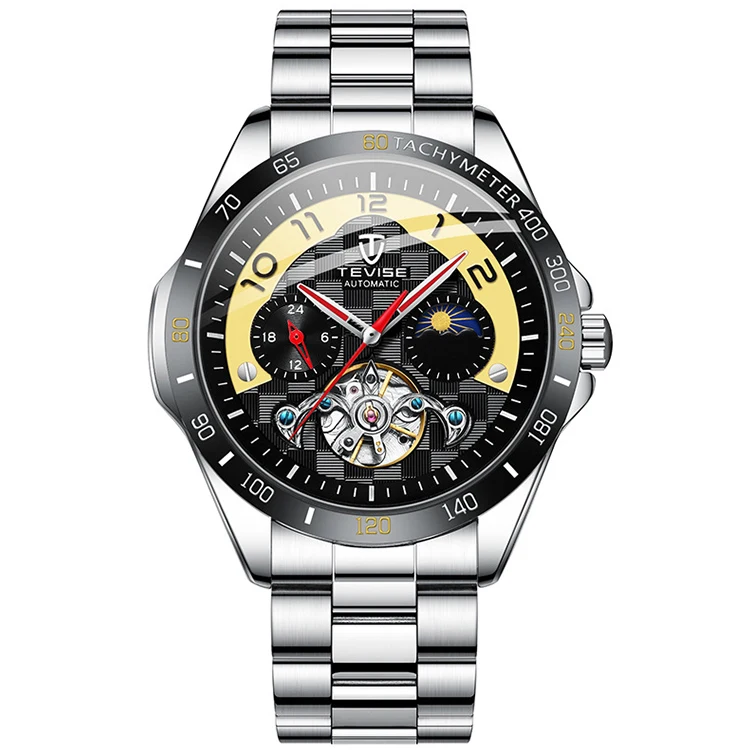 

3 ATM Water Resistant Watch Custom Automatic Moonphase Watches Men Original Brand, Optional