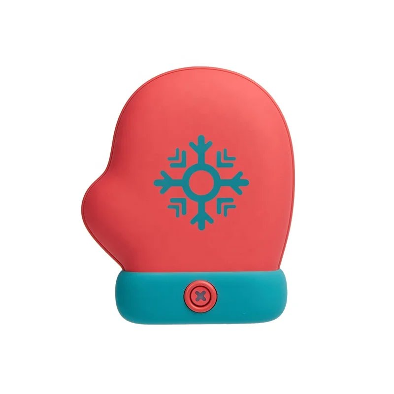 

Myoung 2020 Christmas Valentine's Customized Gift 5000mah Pocket Rechargeable Double Side Heat Power Bank Hand Warmers Portable, Red