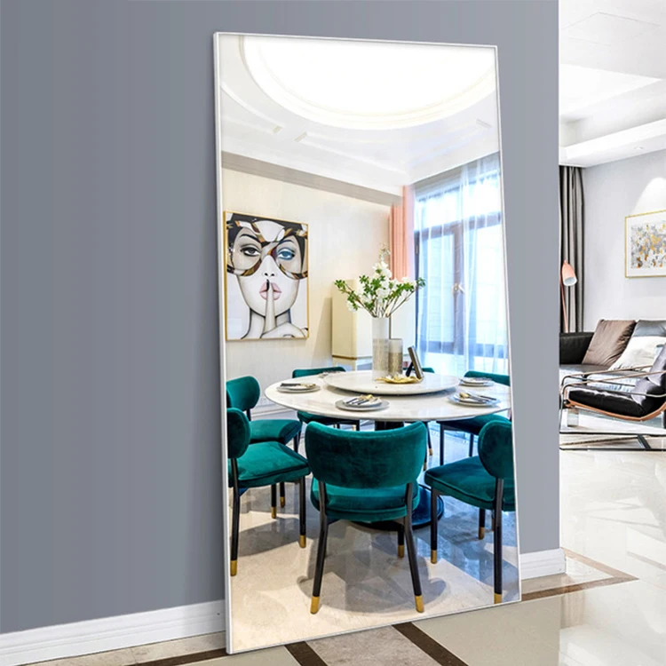 Metal Dressing Room Gold Aluminum Simple Photo Al Floor Stand Dressing Mirror Frame Buy Gold