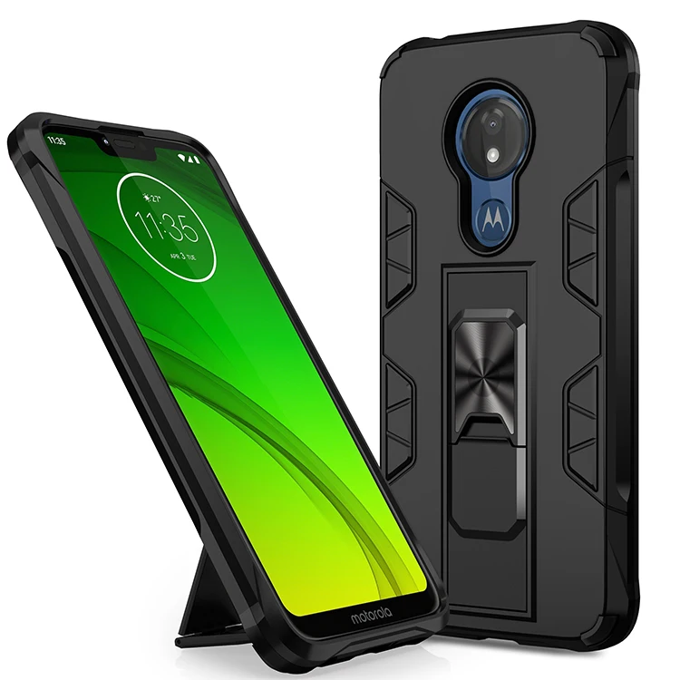 

LeYi Phone Case Anti Shock Kickstand Armor Ring Holder for Motorola G SE For iphone 11 12 SE XS XR MAX high quality