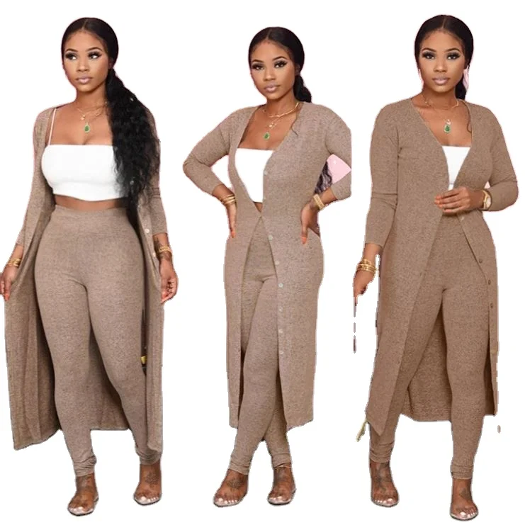 

New Fashion Jacket And Pants Two Women Clothing Winter Set Womens 2 Piece Outfit