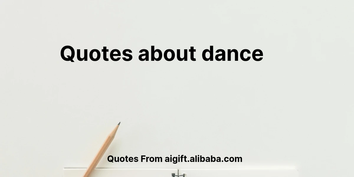 quotes about dance