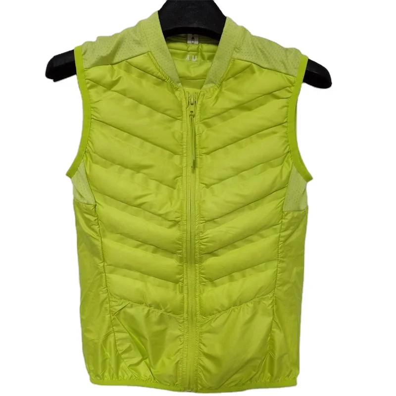 

Hot Sell vest outdoor quilted puffer winter warm waistcoat lightweight sports Gilet Zip Crop Sport Vest Streetwear