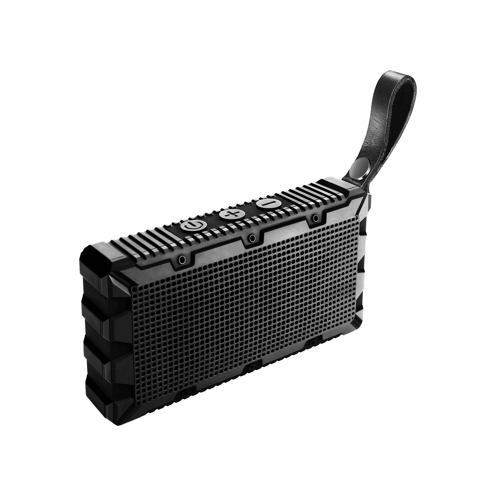 

Free shipping shenzhen factory hot selling pocket size waterproof IPX7 floating bluetooth speaker with portable hanging strap, Black