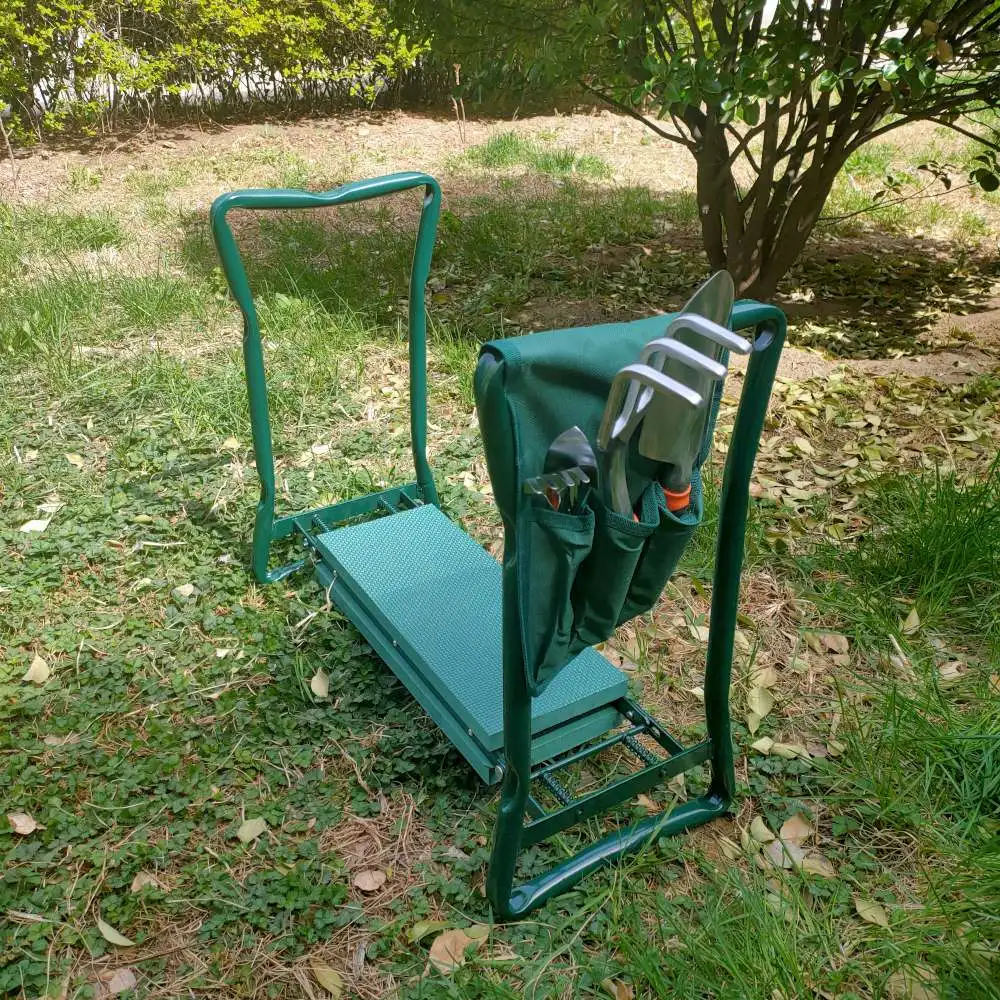

Garden Kneeler and Seat Bench Stools Foldable Gardening Stools, Green