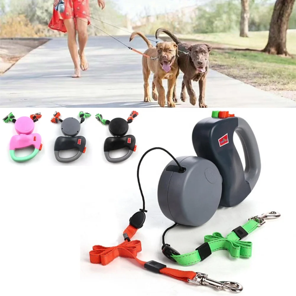 

Multifunction Creative Double Dog Walking Leash Strong Dog Leash Climbing Rope 2 Dog Leash