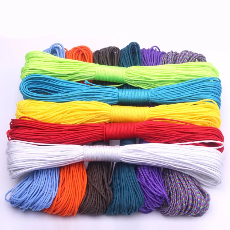 

100m/pack 2mm Paracord One Stand Cores Tent Rope Paracorde Cord For Jewelry Making Keychain EDC Tool Rope Wholesale
