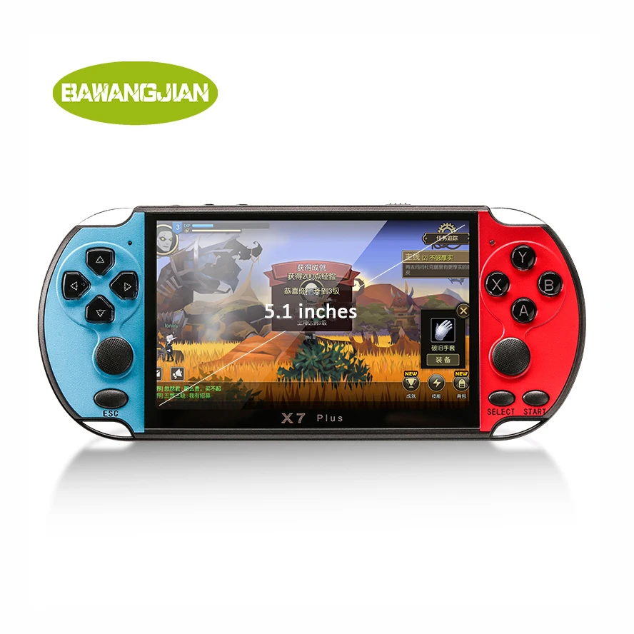 

Bestseller X7Plus Thousands of Video Game Pocket Player Portable TV Game Console, Blue