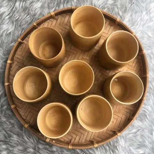 

Wholesale Tea Cup Factory Custom Natural Bamboo Cup, Nature brown