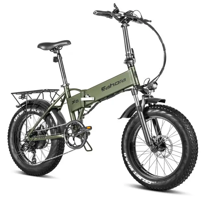 

Ahora X5 specification maximum speed 28-30 MPH 20-inch removable lithium battery cell The hottest foldable electric bicycle