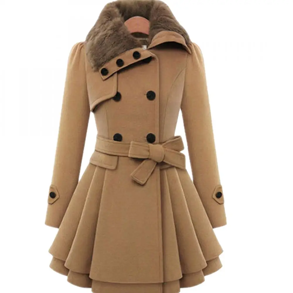 

2020 Factory Price New Arrival Woolen Overcoat Plus Size