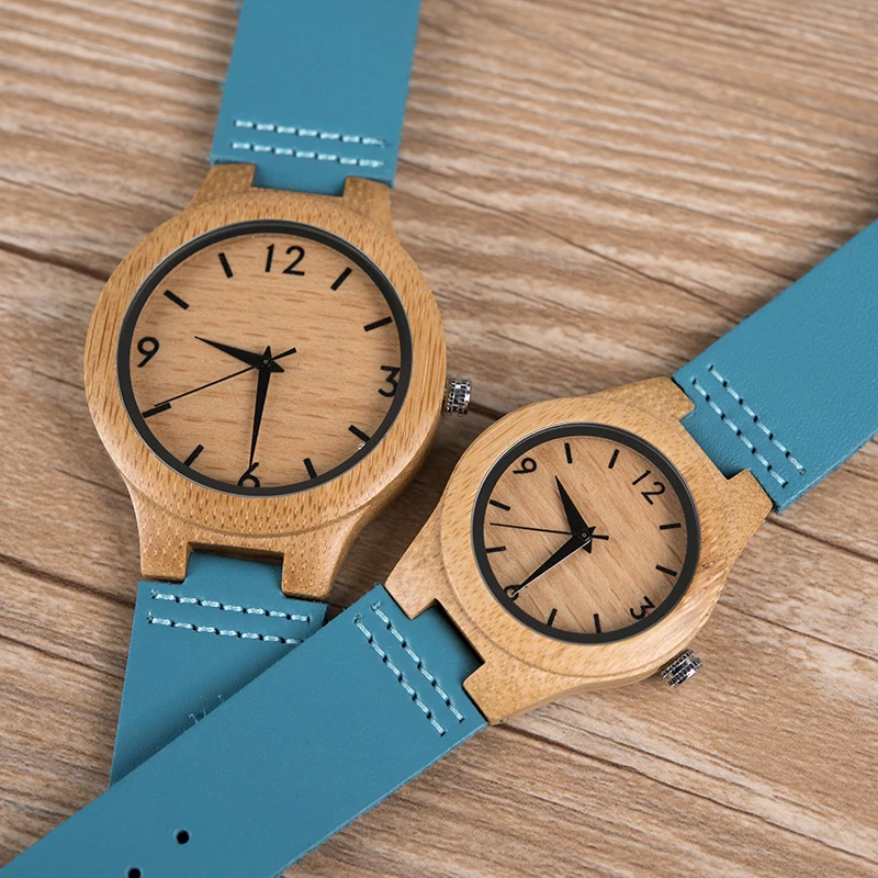 

DODO DEER Wood Watch Fashion Lovers Custom Belt Style Bamboo Young 2020 Leather MIYOTA Round Analog Water Resistant Wooden 21CM