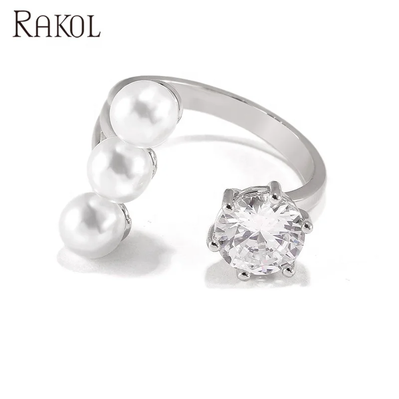 

RAKOL RP2182 wedding rhinestone ring diamond engagement jewelry, Customized color