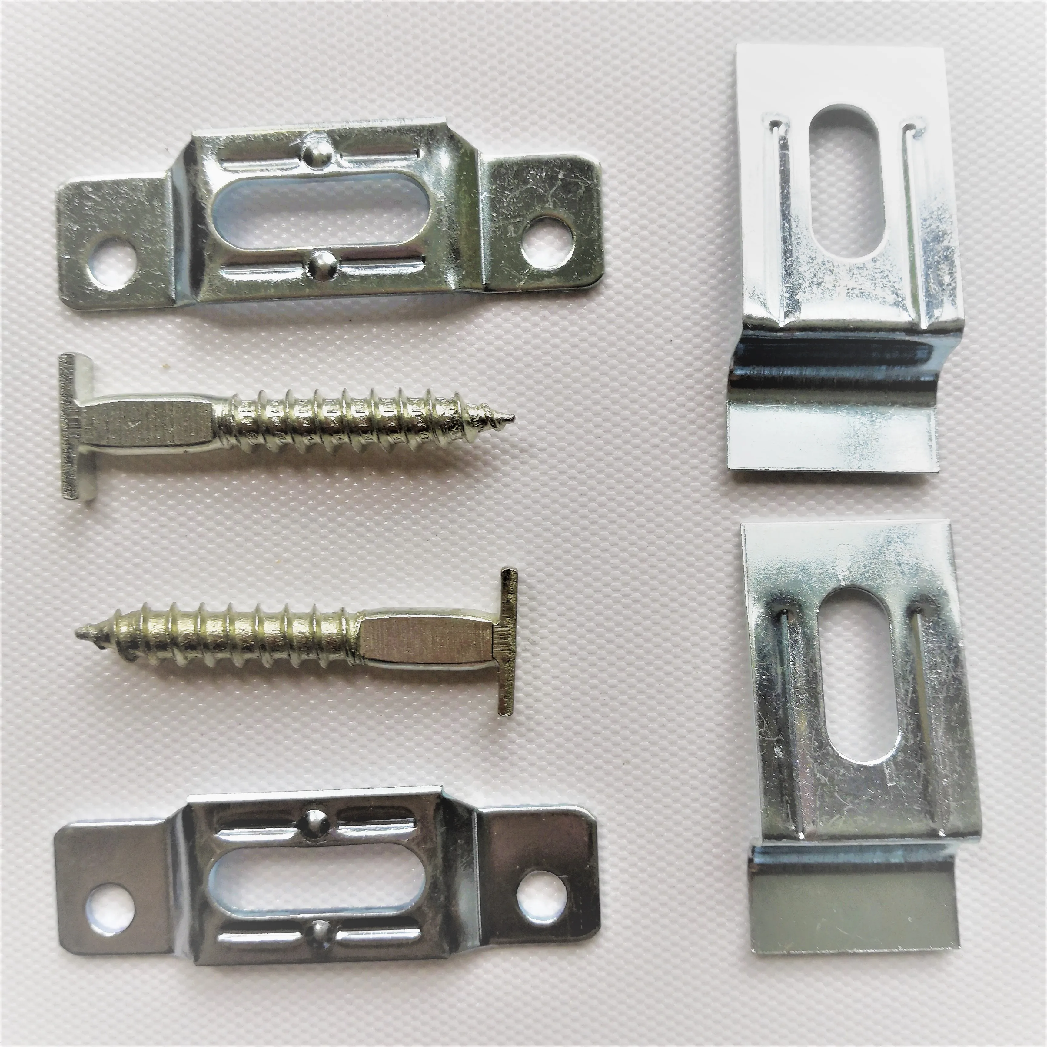 
T-Lock security hangers locking hardware set for wood or aluminum picture frames 