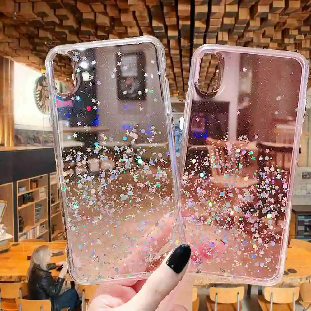

Bling Bling Glitter Soft TPU Women Girl Phone Case For iPhone 12 Pro MAX 11 XR XS 6S 7G 8 Plus Mobile Phone Fundas Capa Coque