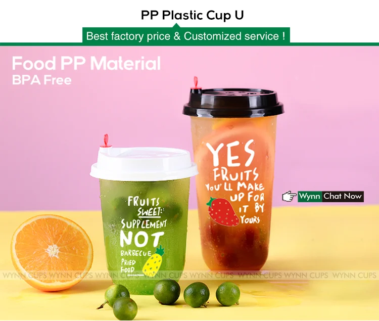 U shap plastic cups