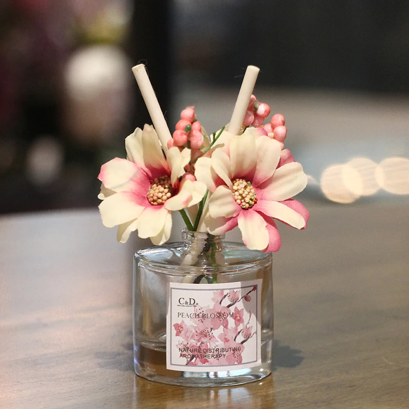 

30ml C&D Customized home decoration Popular gift mini flower reed diffuser