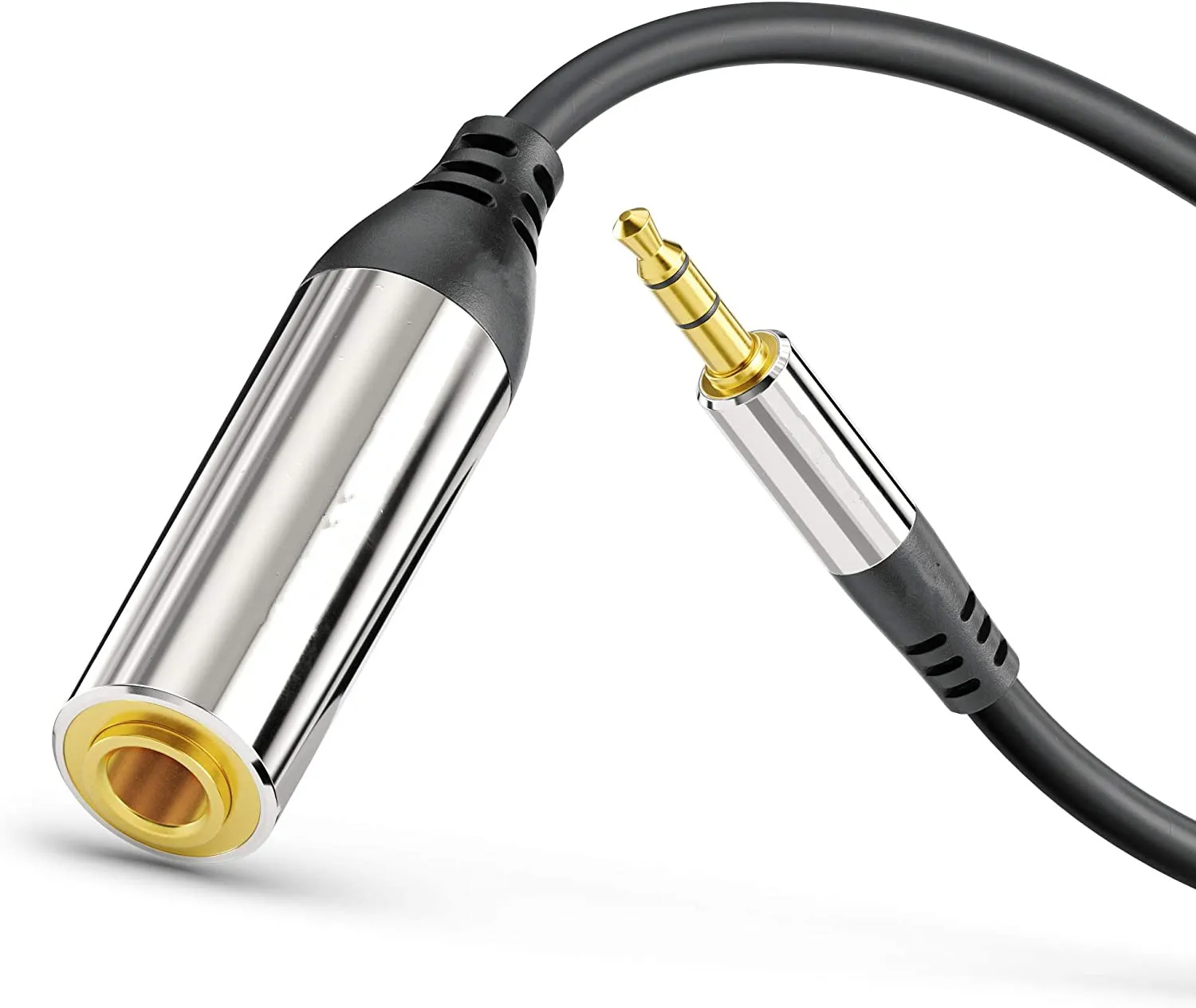 

3.5mm male to 6.35mm female computer transfer extension stereo audio cable 3.5 to 6.35