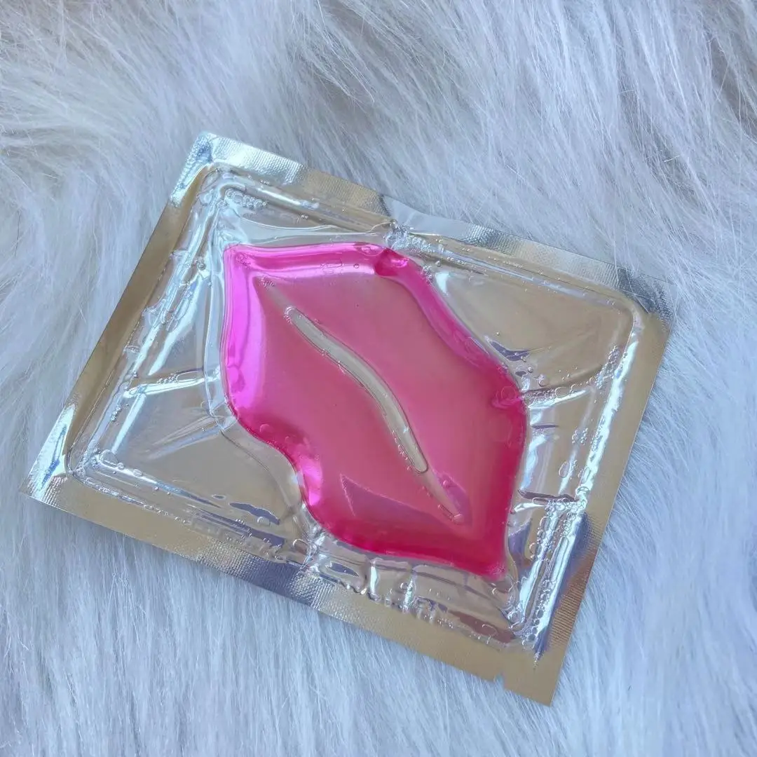 

2021 custom private label pink lip mask collagen