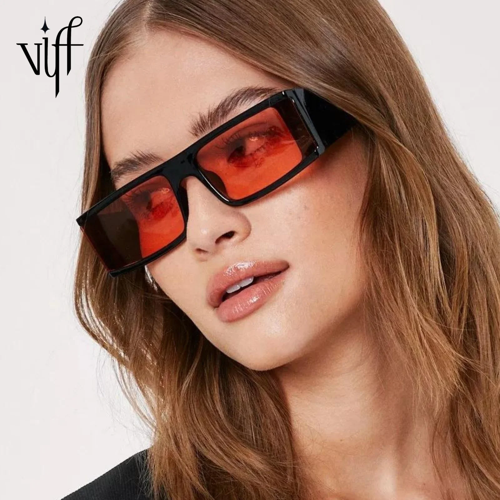 

VIFF HP19614 Hot Selling Personal Shades Women Men Fashion Custom Logo UV 400 Rectangle Sunglasses