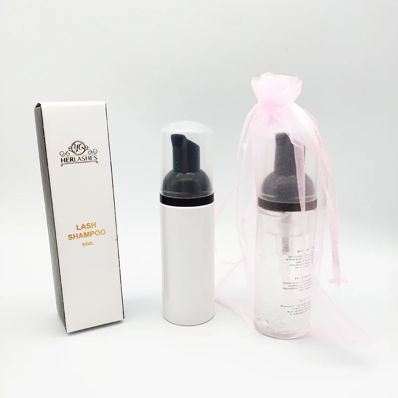 

Custom Vegan Eyelash Shampoo Foam Lash Cleanser With Brush Wholesale Private Label Lash Shampoo
