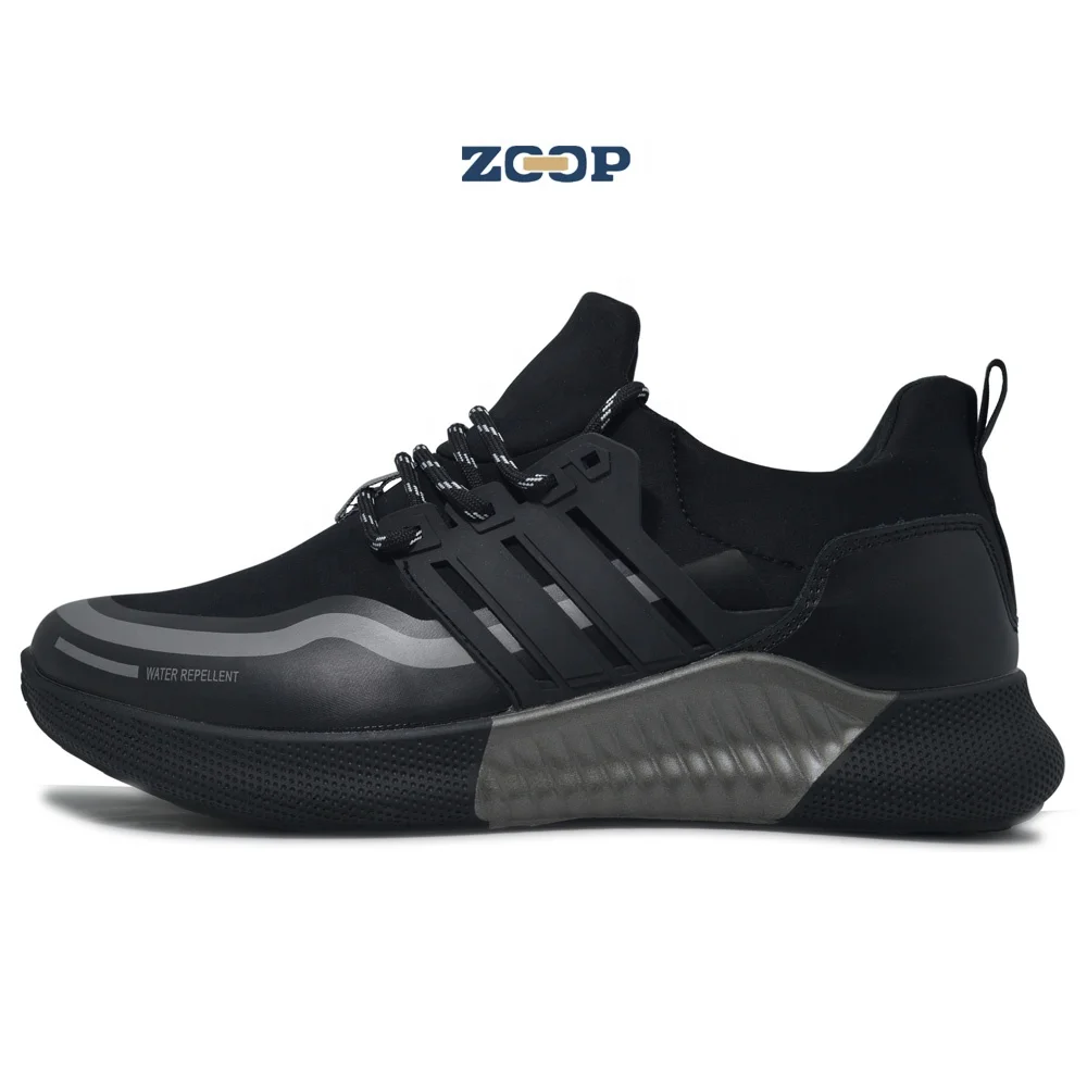 

Men custom design sneakers rubber breathable men sports shoes, Black, white