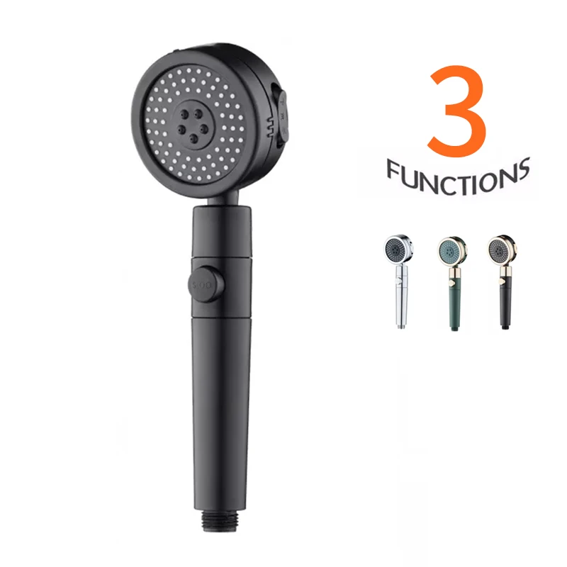 

High Pressure Handheld Shower Head with ON/OFF Pause Switch 3 Spray Modes Water Saving Showerhead