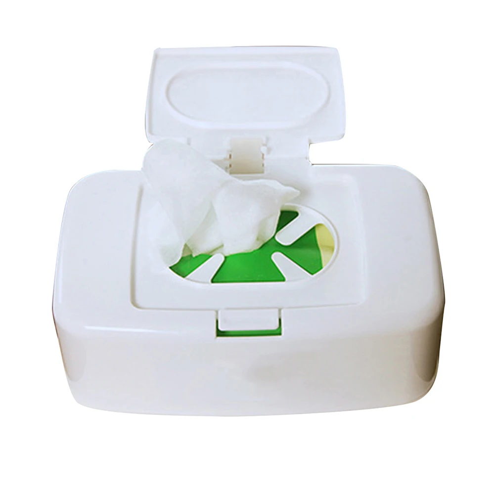 

Factory Price Wet Tissue Box Plastic Dispenser Holder Napkin Storage Box Paper Container For Car Home Office, White