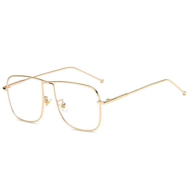 

Glasses Metal Frame Luxury Shades Women Sun Mens Trendy Transparent Sunglasses