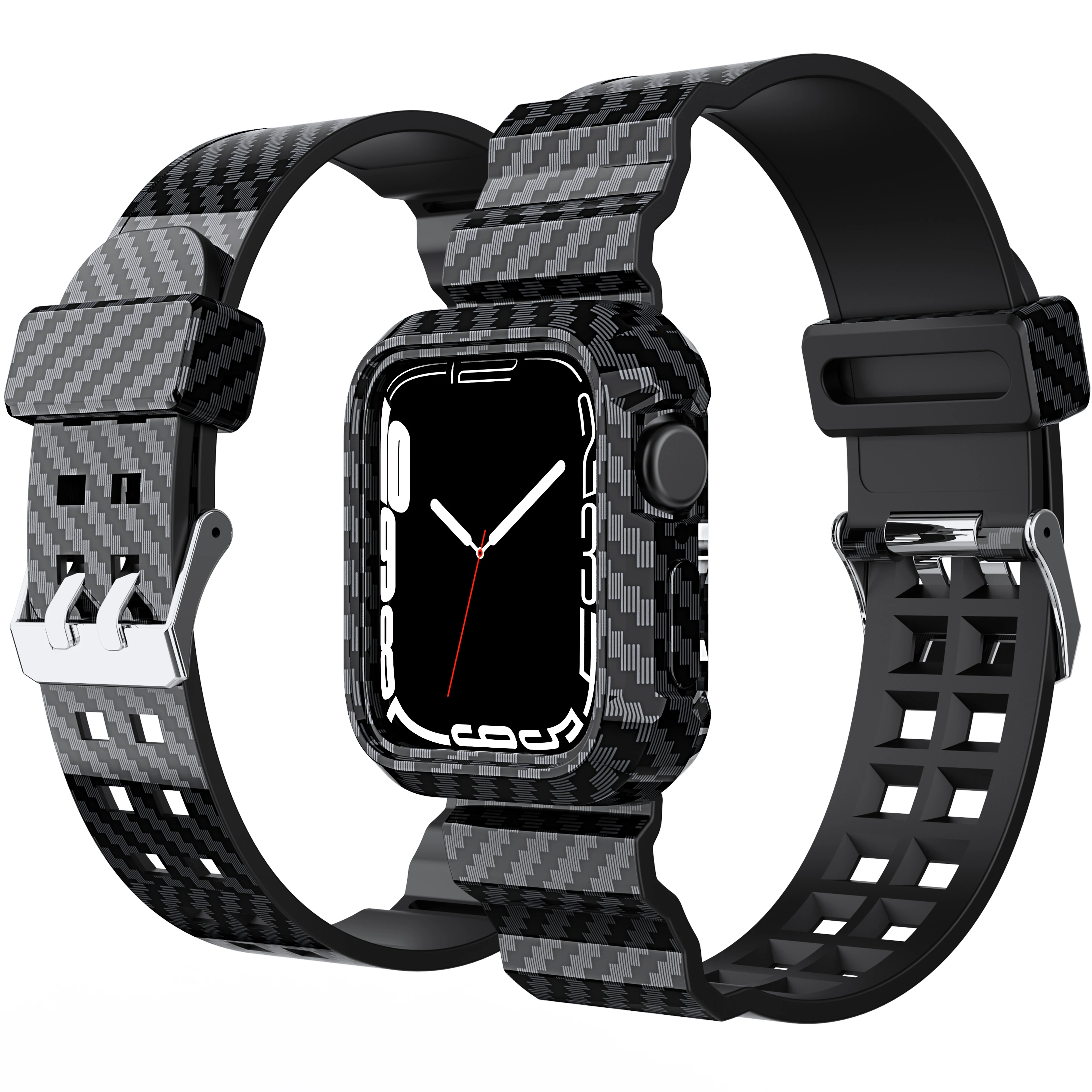 

Waterproof Silicone Watch Band Sport Comfortable Watch Strap For Apple Watch 41mm45mm, Picture shows