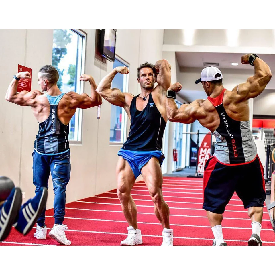 

Custom Print and Logo Men's GYM Tank Tops Men Summer Sport Jogger Fitness Muscle Vest Top